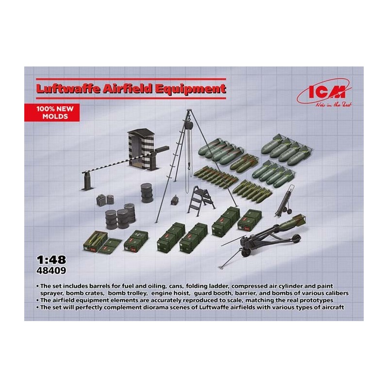 Attrezzature aeroportuali della Luftwaffe. ICM 48409