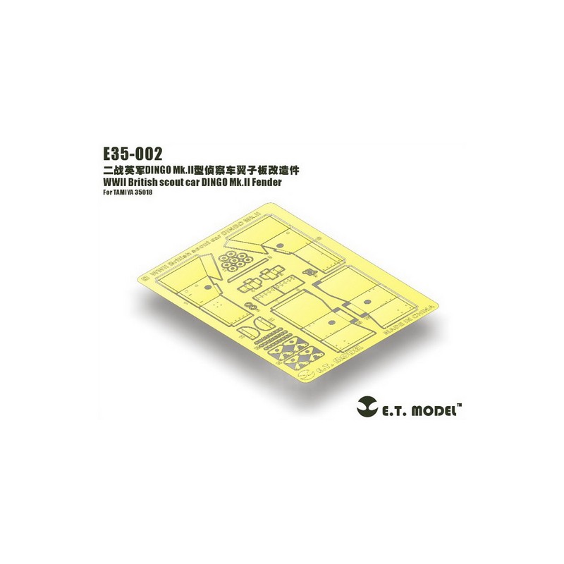 Fotoincisione: auto da ricognizione britannica Dingo Mk.II della seconda guerra mondiale. E.T. MODEL E35-002