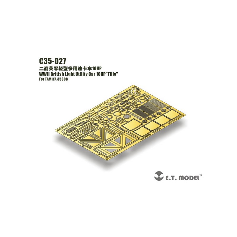 Fotoincisione: auto utilitaria leggera britannica della 10 HP Tilly della seconda guerra mondiale. E.T. MODEL C35-027