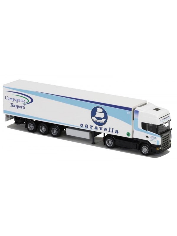 AWM 73788 Scala HO Scania R con semirimorchio frigorifero Campagnolo Trasporti