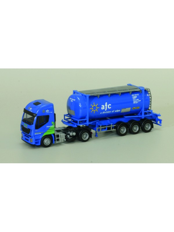 AWM 75413 Scala HO Iveco HiWay trasporto tank-container AFC