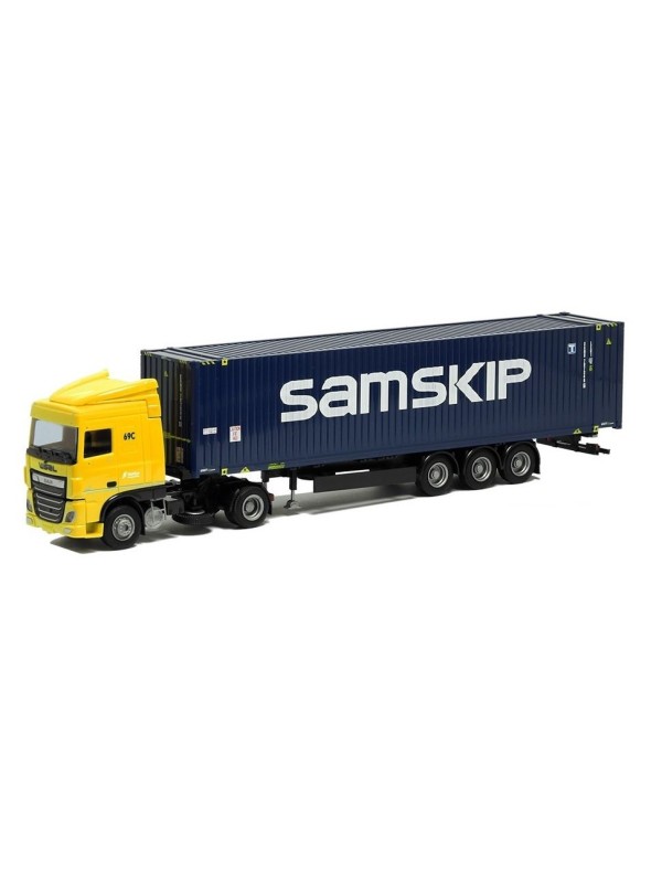 AWM 75710 Scala HO DAF XF 106/2 SC con trasporto container Waberers / Samskip