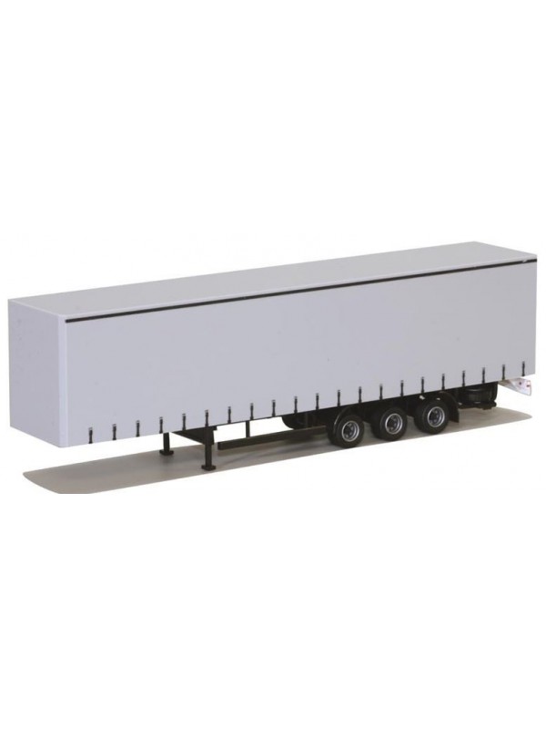 AWM 90639 Scala HO Semirimorchio neutro Krone Lowliner centinato bianco