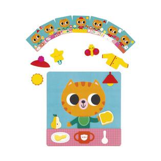 Janod Gioco Magnetico Attività Quotidiane e Abbinamento Gatto con Modelli