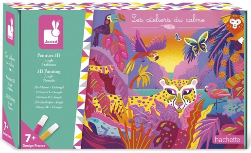Janod Atelier Set Midi 3D Pittura Giungla dai 7 anni