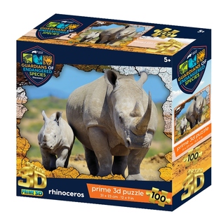 PUZZLE 3D PRIME - GES Rhino 100 pezzi