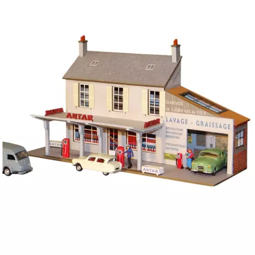 Façade Station-Service et Garage - Régions et Compagnies FAC015 - HO 1/87