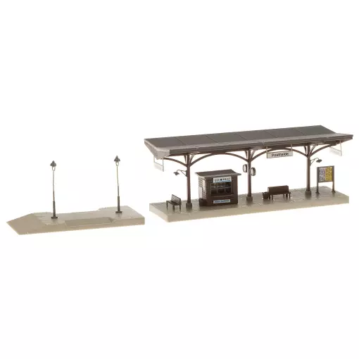 Piattaforma della stazione - FALLER 120189 - HO 1/87 - EP II - 295 x 72 x 64 mm - Facile da montare