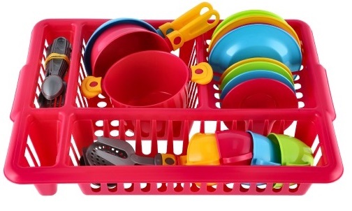 Set piatti con vaschetta raccogligocce 2 colori in rete