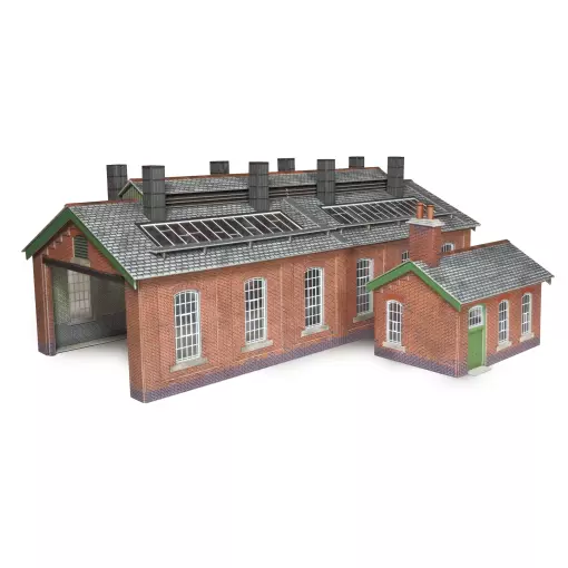 Hangar à locomotives à double voie - Metcalfe PO313 - HO/OO