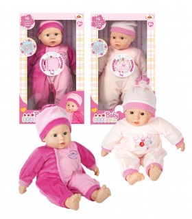 BABY 40CM C 16 VERSI 2COL.ASS IN WBOX L25XH42CM