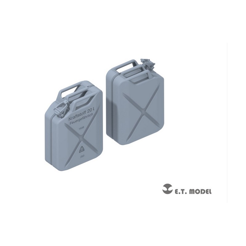 Set di bottiglie tedesche della seconda guerra mondiale da 20L. E.T. MODEL P72-001