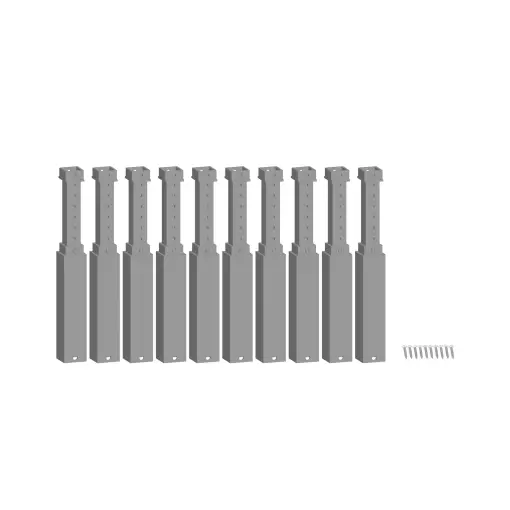 10 piliers easy Track, réglables en hauteur 80/138 mm - Noch 53943 - HO 1/87