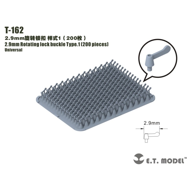 Burri di bloccaggio, 2,9 mm. E.T. MODEL T-162