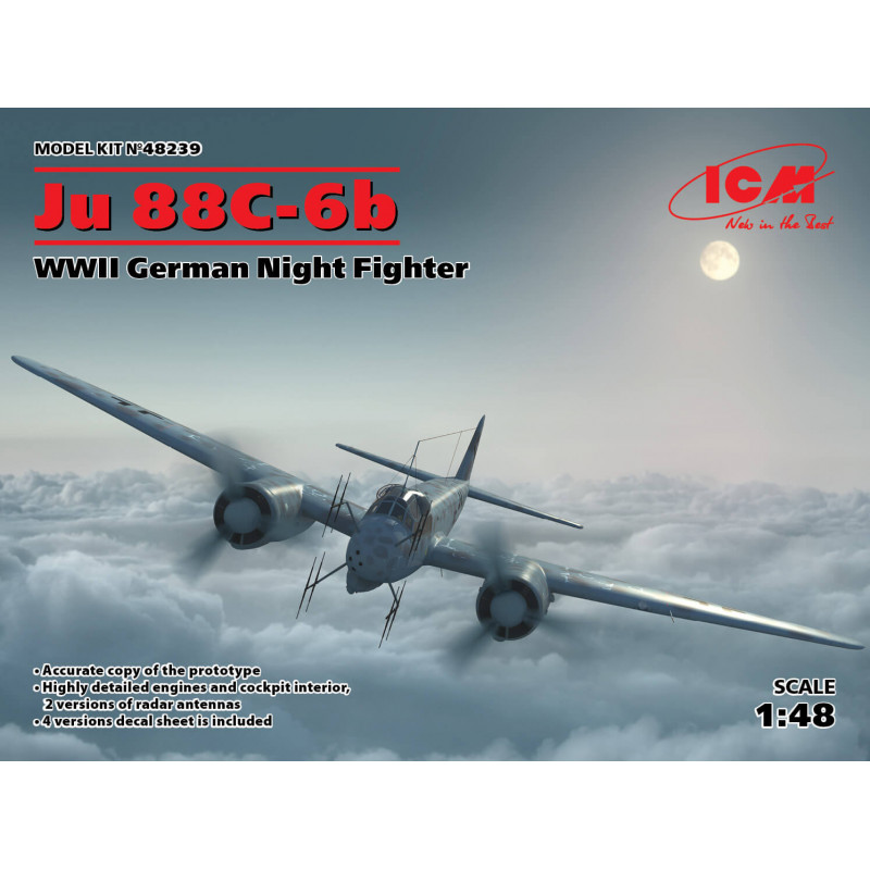 Bombardiere tedesco JU 88C-6b. ICM 48239
