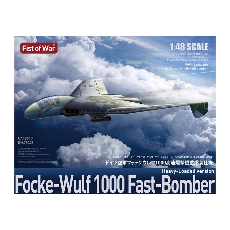 Bombardiere veloce Focke-Wulf 1000. MODEL COLLECT UA48010
