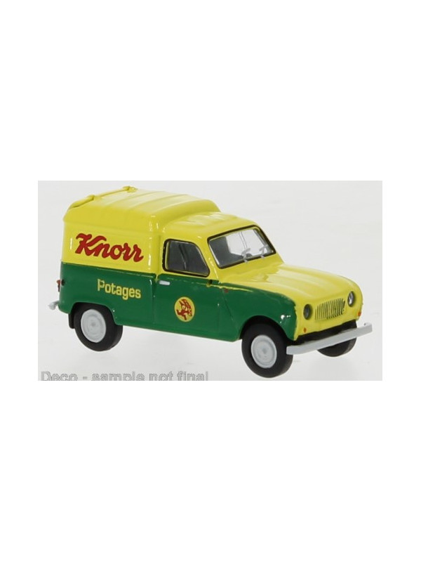 BREKINA 14752 Scala HO Renault R4 Fourgonnette Knorr Potages anno 1961