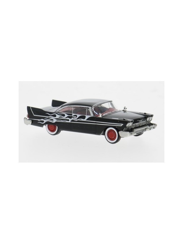 BREKINA 19683 Scala HO Plymouth Fury colore nero 1958 Flames