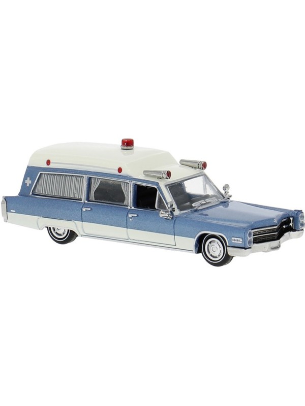 BREKINA 19777 Scala HO Cadillac Miller Meteor Ambulance colore blu/bianco 1966