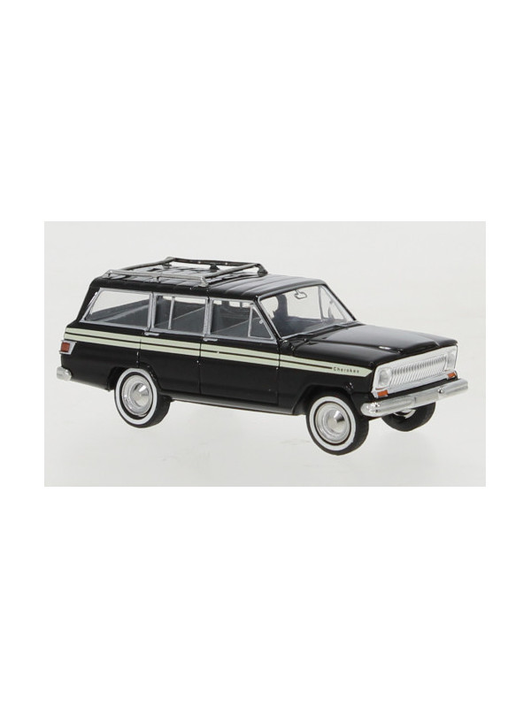 BREKINA 19867 Scala HO Jeep Wagoneer B Cherokee colore nero anno 1968