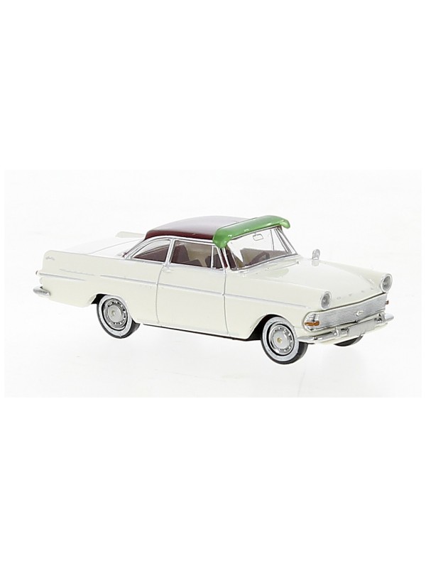 BREKINA 20133 Scala HO Opel P2 Coupé con visiera parasole bianco/rosso scuro