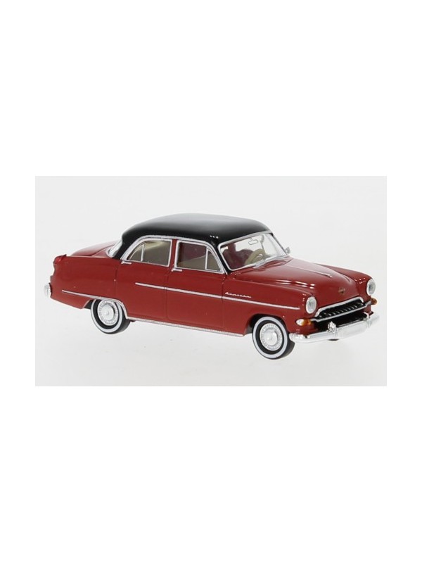 BREKINA 20874 Scala HO Opel Kapitän bicolore colore rosso/nero anno 1954