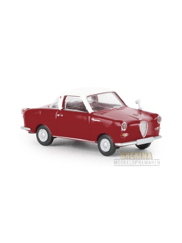 BREKINA 27851 Scala HO Goggomobil coupè  colore rosso rubino/bianco
