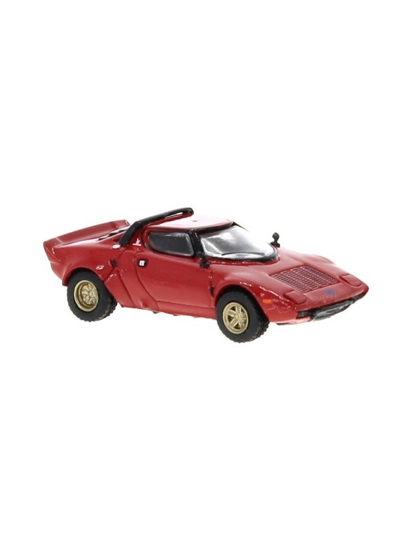 BREKINA 29650 Scala HO Lancia Stratos HF in rosso epoca IV