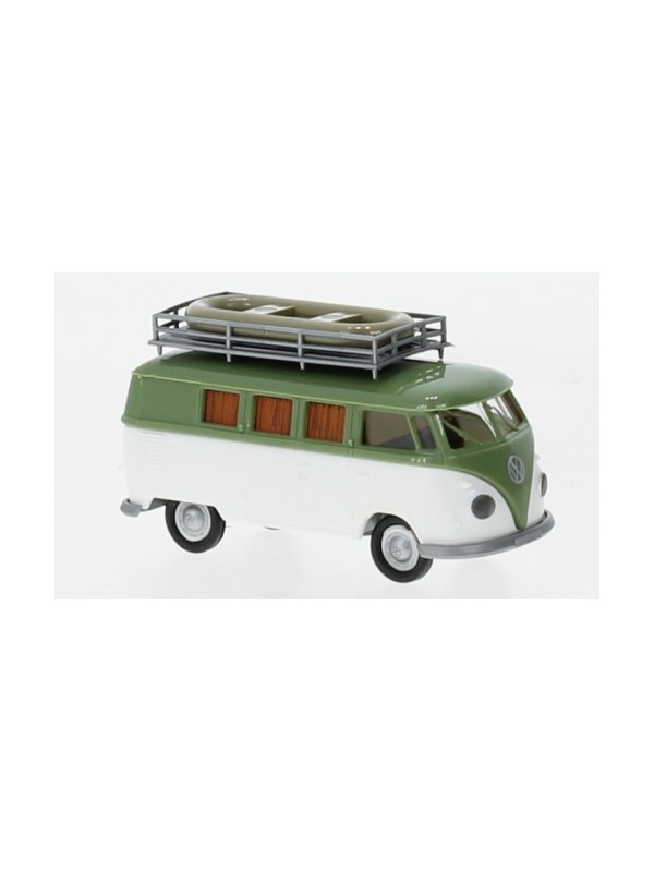 BREKINA 31624 Scala HO VW T1b Camper verde/bianco anno 1960