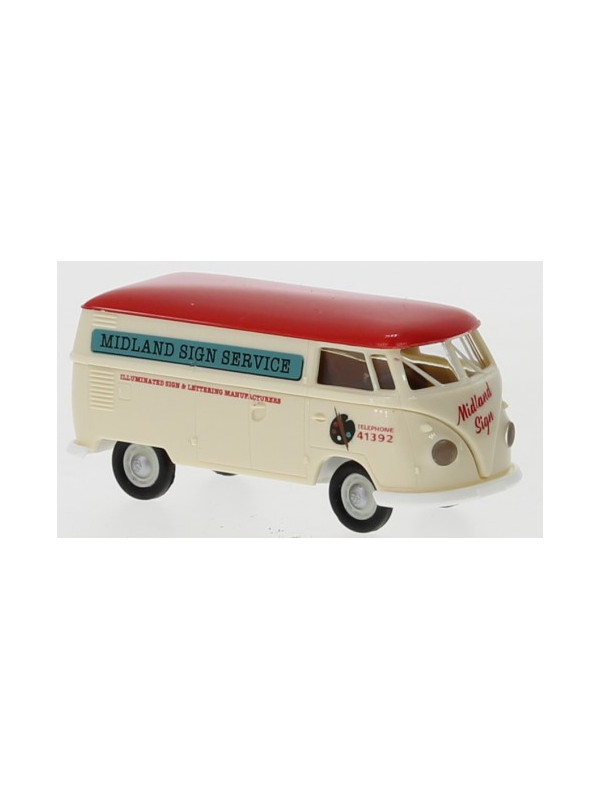BREKINA 32732 Scala HO VW T1b Kasten Midland Sign Service anno 1960