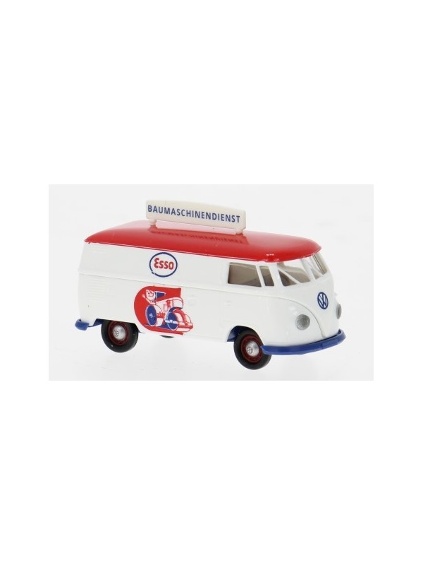 BREKINA 32793 Scala HO VW T1b Kasten 1960 Esso Construction Machinery Service - IN ACCONTO