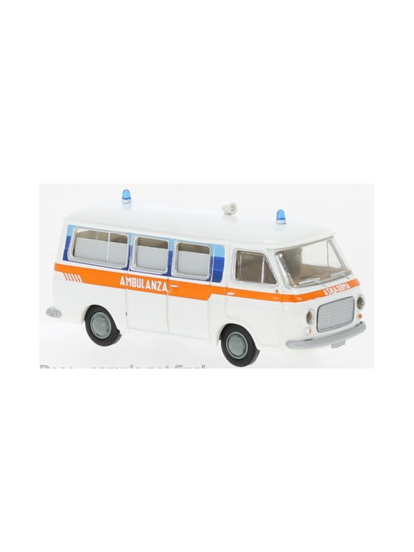BREKINA 34415 Scala HO Fiat 238 bus Ambulanza 1966