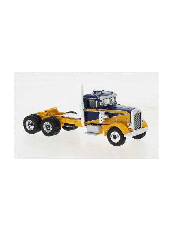 BREKINA 85756 Scala HO Motrice Peterbilt 281 colore giallo/blù anno 1955