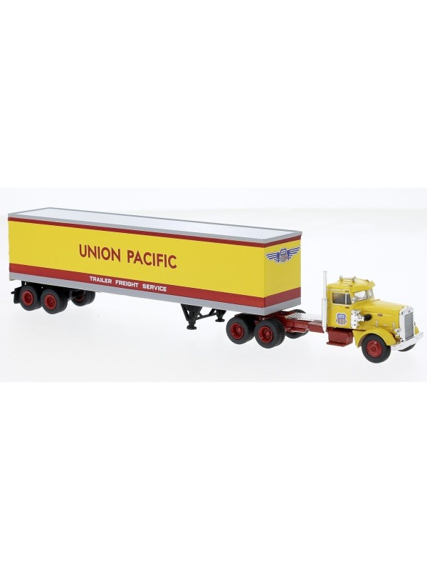 BREKINA 85765 Scala HO Peterbilt 281 con rimorchio 1955 "Union Pacific" USA