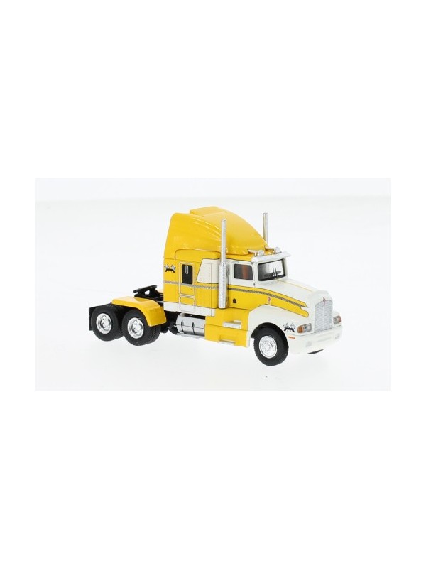 BREKINA 85927 Scala HO Motrice Kenworth T 600 colore giallo/bianco anno 1984