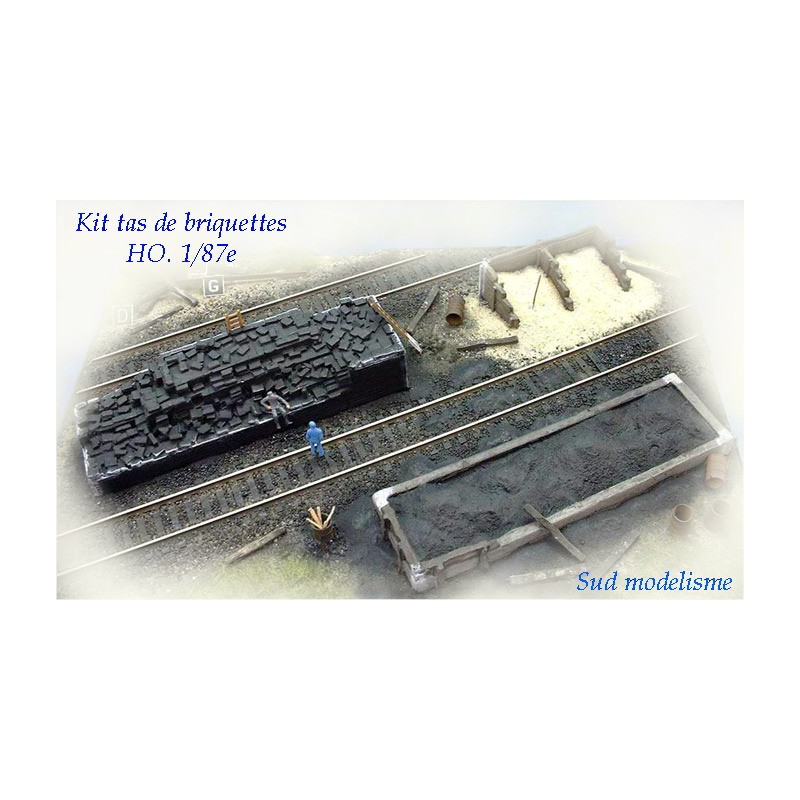 Deposito di bricchetti, scorie e sabbia. PN SUD MODELISME 8725B
