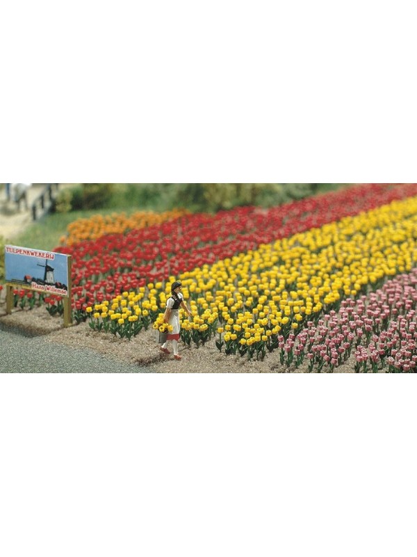 BUSCH 1206 Scala HO Tulipani pz. 120 (cinque colori diversi)