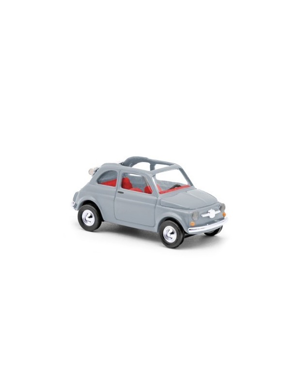 BUSCH 48780 Scala HO Fiat 500 Cabrio Berlina Cabrio colore grigio
