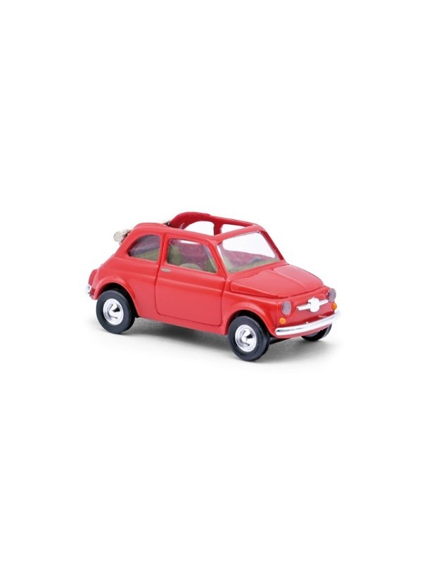 BUSCH 48782 Scala HO Fiat 500 Cabrio Berlina Cabrio colore rosso - IN ACCONTO