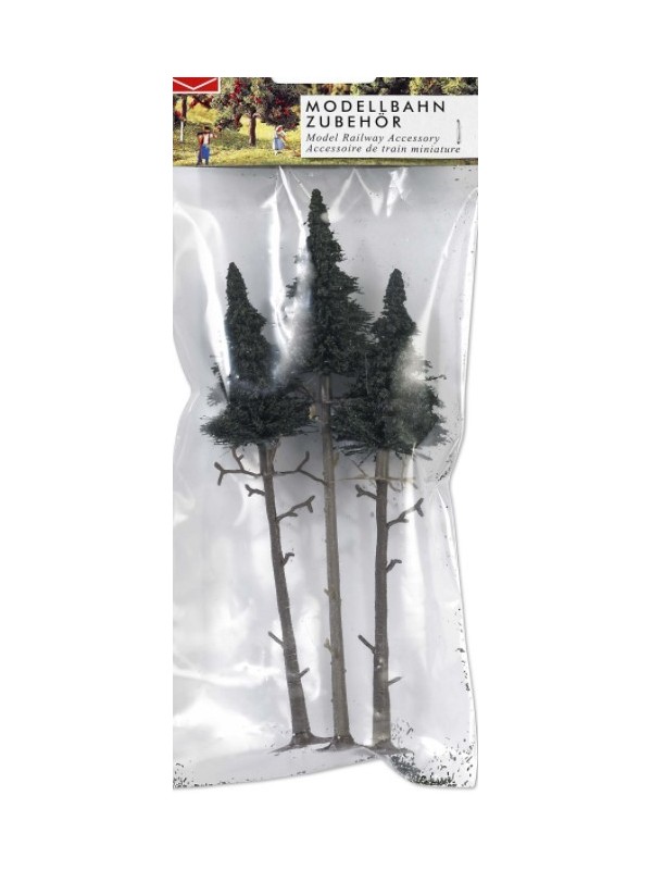 BUSCH 6118 Scala HO Tre alberi ad alto fusto (altezza 130 und 170 mm)