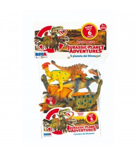 Busta dinosauri medi 6 pezzi
