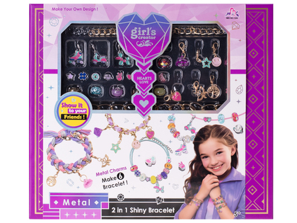 Ora per la produzione di braccialetti 6 pezzi con pendenti in metallo