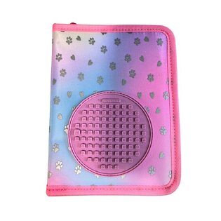 PIXIE CREW Astuccio a un piano, rosa, Cuori e zampe 50 pixel