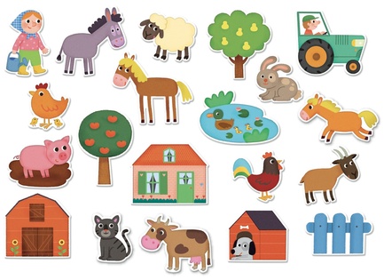 Vilac Magneti fattoria in legno 20 pz