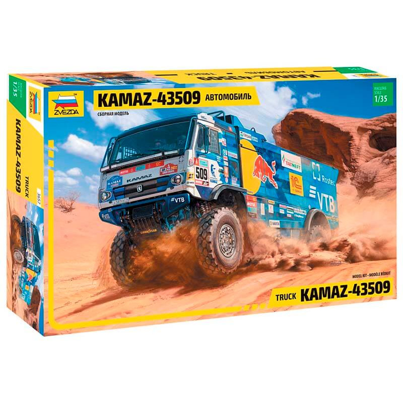 Camion da rally KAMAZ-43509. ZVEZDA 3657