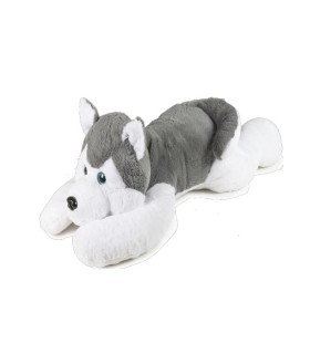 Cane Husky Steso 100 cm Glitter - Imbottitura Materiale 100% Riciclato