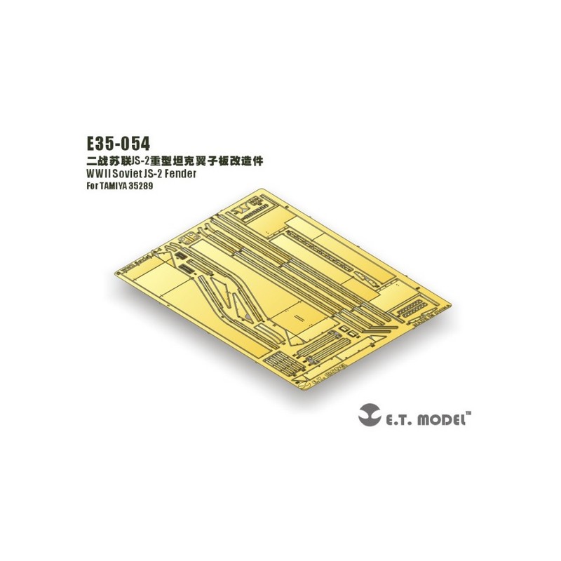 Fotoincisione: Carro armato pesante sovietico IS-2 Mod.1944 - Difese. E.T. MODEL E35-054