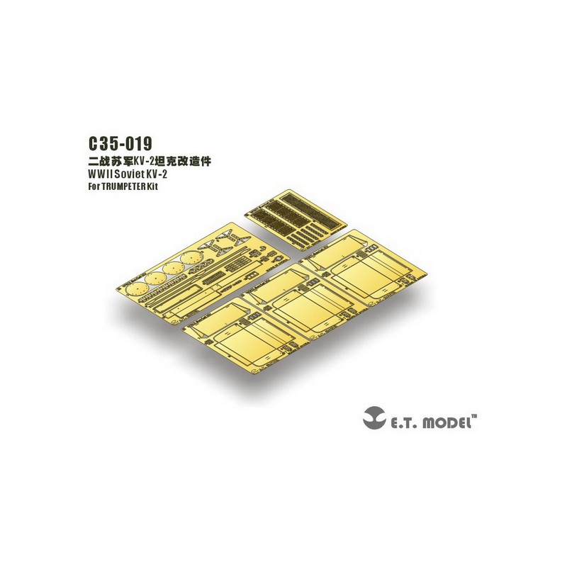 Fotoincisione: carro armato pesante sovietico KV-2. E.T. MODEL C35-019