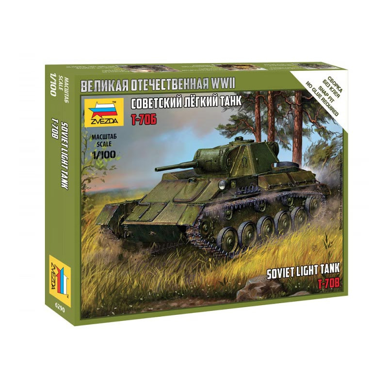 Carro armato sovietico T-70B. ZVEZDA 6290