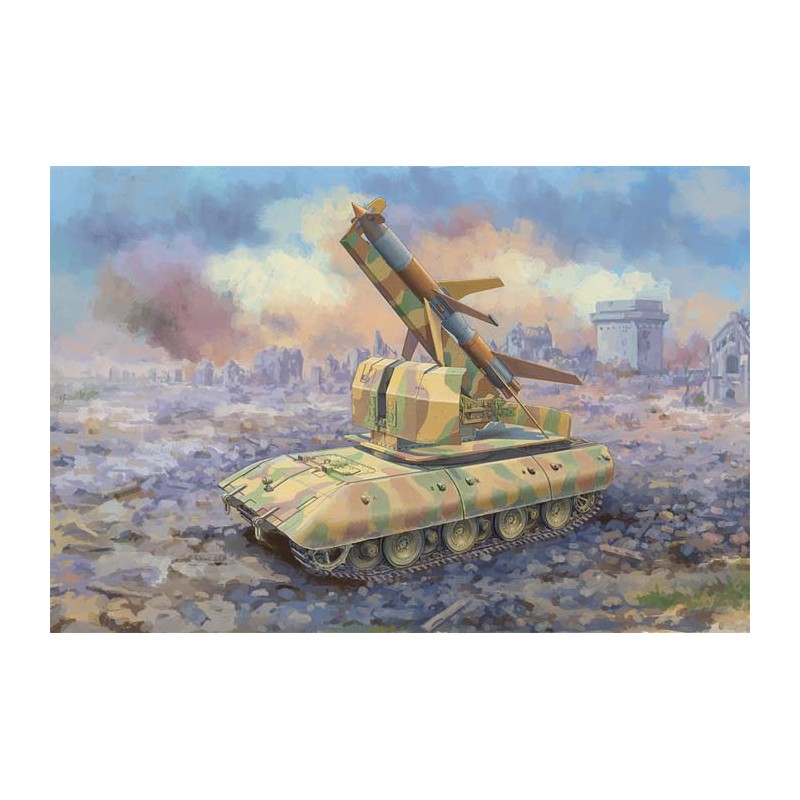 Carro armato pesante E-100 con razzo. TRUMPETER 09586